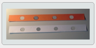 Möbus Aufhängestreifen Pressspan 0,2 mm für DIN A0/A1 und A2 quer
